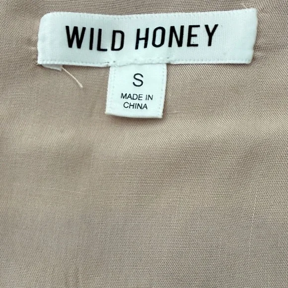 Wild Honey Burnout Velvet Floral Romper Rose Gold Long Sleeve Ruffle‎ Small - Picture 5 of 6